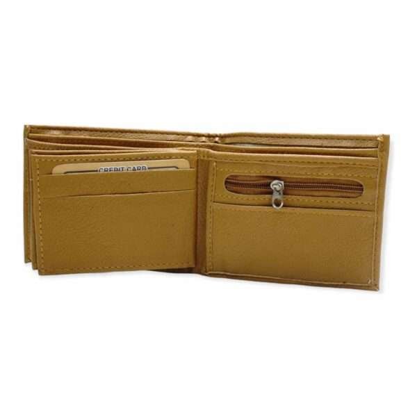 Solid lather wallet - tan color - Image 2