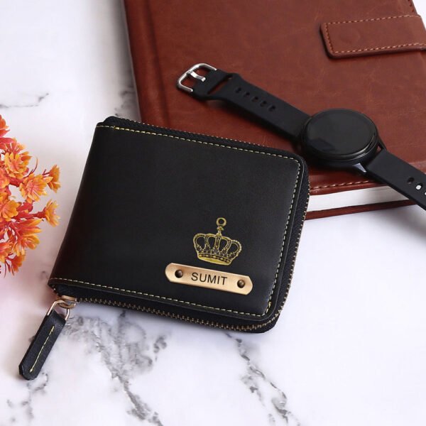 Prime Zip Wallet Black Color