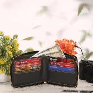 Prime Zip Wallet Blue Color