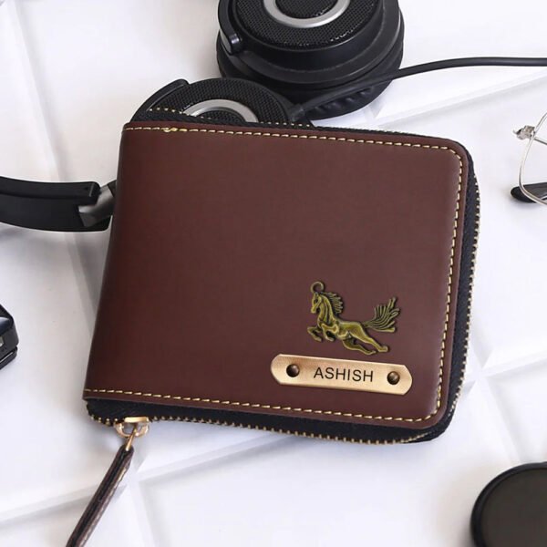 Prime Zip Wallet Brown Color