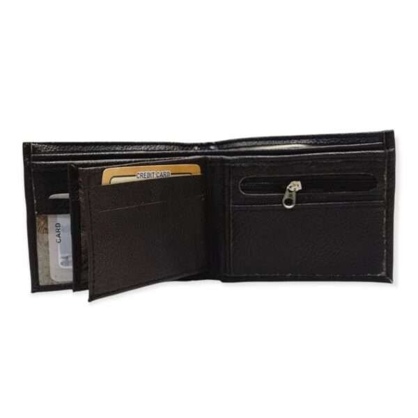 Solid lather wallet- dark brown colour - Image 3