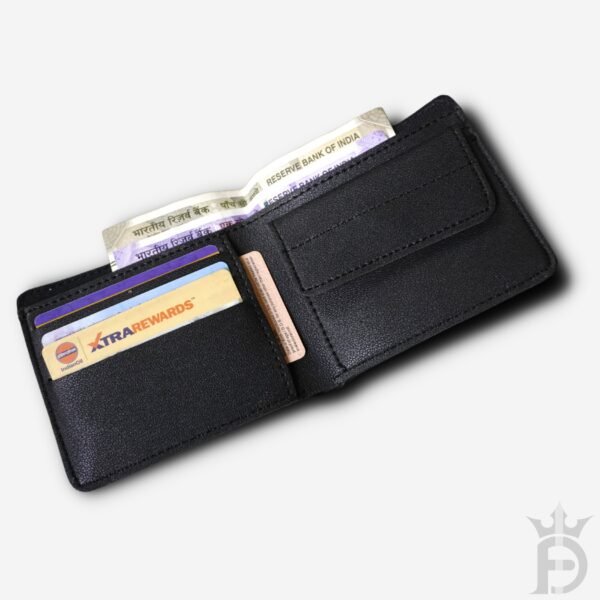 Imported textured wallet + Keychain black - Image 4