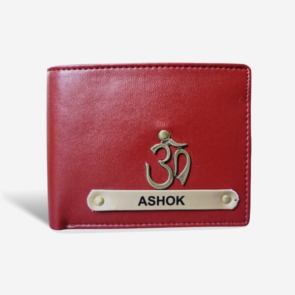 Dual colour wallet - red-Cream