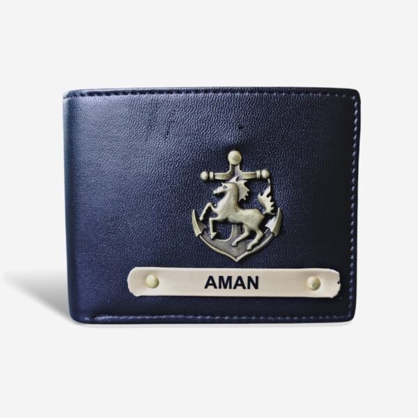 Dual colour wallet - black - tan