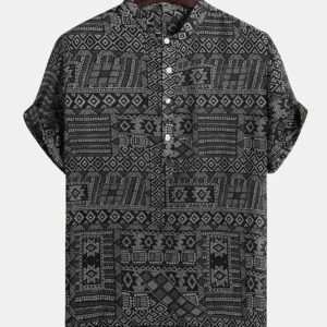 Black Printed Shirts For Men’s  BKT0079