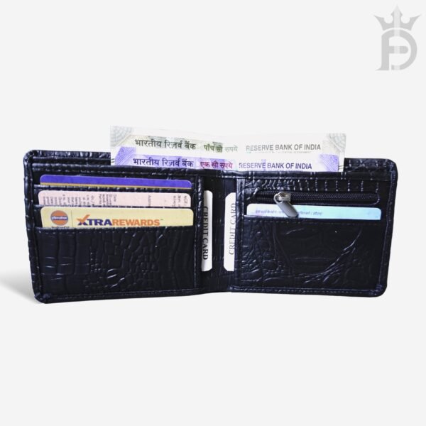 Imported Black Croco Wallet - Image 2