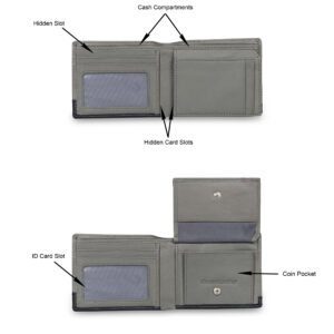 DF Genuine Leather RFID Wallet [Grey]