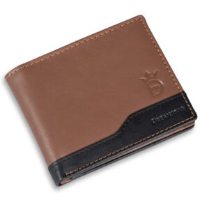 DF Genuine Leather RFID Wallet [Tan]