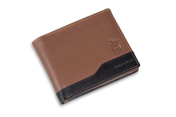 DF Genuine Leather RFID Wallet [Tan]