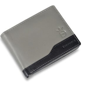 DF Genuine Leather RFID Wallet [Grey]