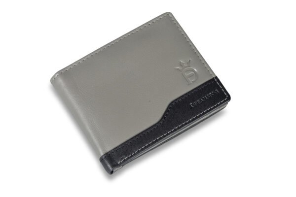 DF Genuine Leather RFID Wallet [Grey]