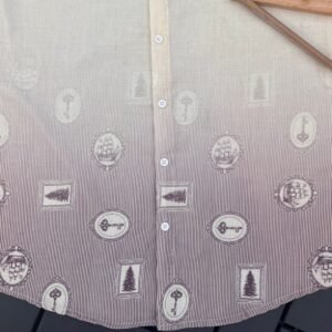 Printed Half Sleeve Shirt [Pink key]