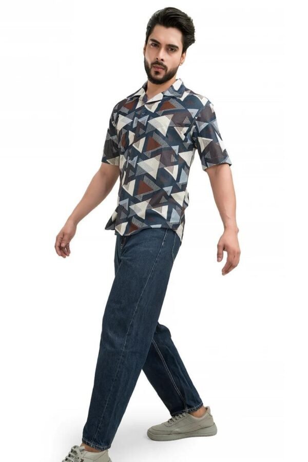 Printed Half Sleeve Shirt [Tango] - Image 4