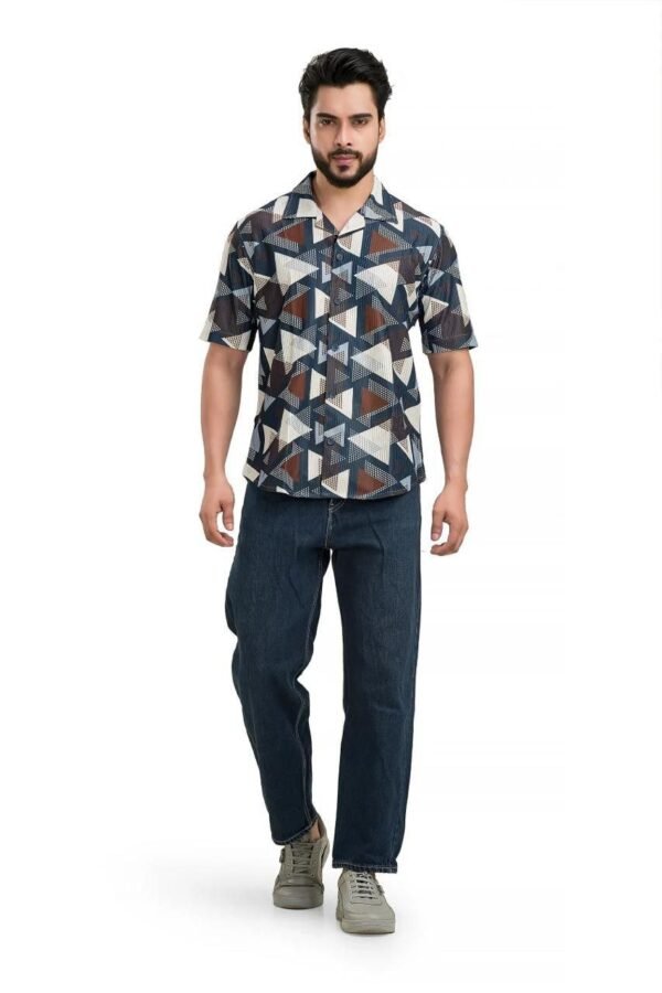 Printed Half Sleeve Shirt [Tango] - Image 3