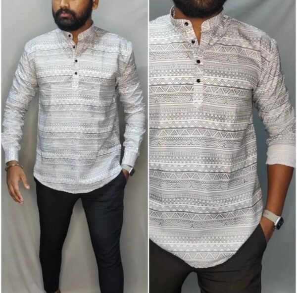 Printed Short Kurta 010 - Image 2