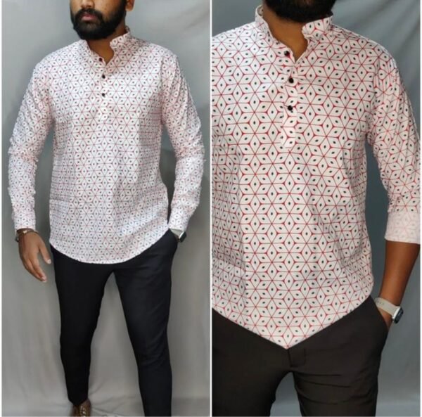 Printed Short Kurta 013 - Image 2