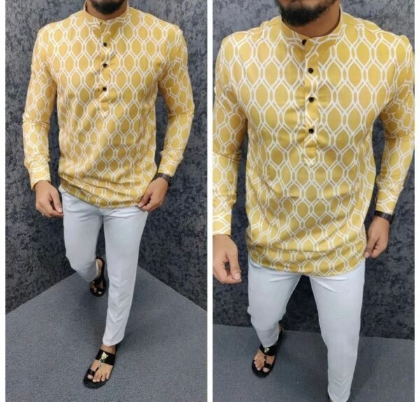 Printed Short Kurta 06 - Image 3