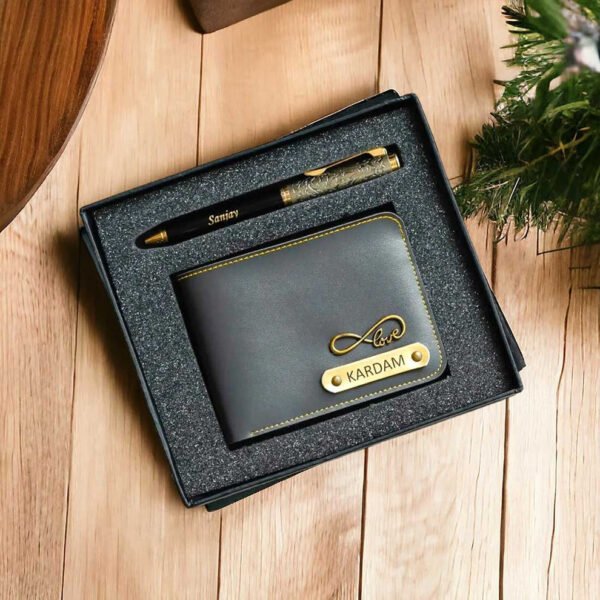 Fox Wallet+Pen Combo - [Grey colour]