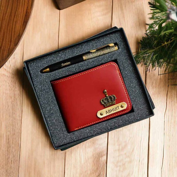 Fox Wallet+Pen Combo - [Red Colour]